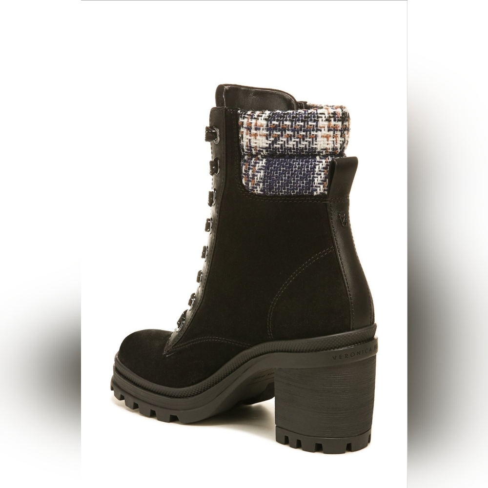 NWOT Veronica Beard Westport Water Resistant Black Suede Boots - Size 10 - Picture 11 of 14